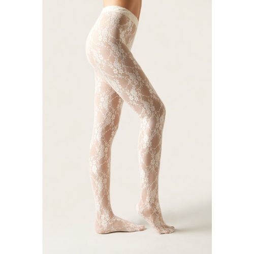 Collant en dentelle Taille L - Calzedonia - Modalova