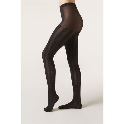 Collant en cachemire à torsades Taille M/L - Calzedonia - Modalova