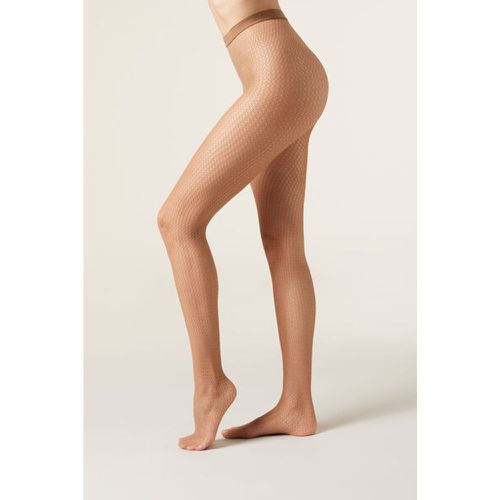 Collants résille motif géométrique Taille M/L - Calzedonia - Modalova