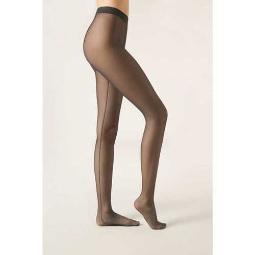 Collant pailleté en tulle Taille L - Calzedonia - Modalova