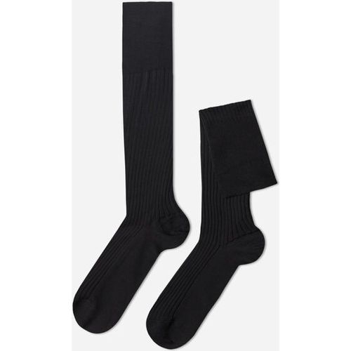 Chaussettes longues côtelées en fil d’Écosse Taille 46-47 - Calzedonia - Modalova