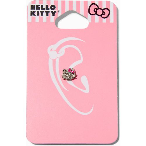 Claire's Boucle d’oreille pour piercing au cartilage 0,8 mm visage strass en acier inoxydable ® - Hello Kitty - Modalova