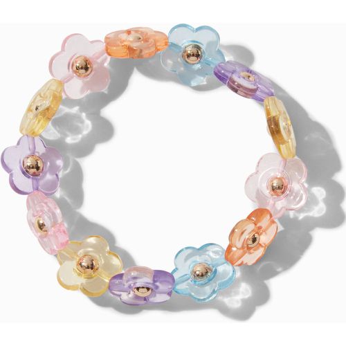 Bracelet élastique perlé marguerite pastel - Claire's - Modalova