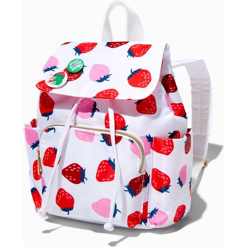 Petit sac à dos à rabat imprimé fraises - Claire's - Modalova