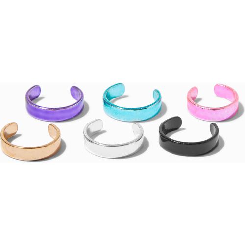 Manchettes d’oreilles anodisées en métaux mixtes - Lot de 6 - Claire's - Modalova