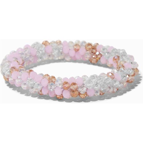 Bracelet élastique perlé rose - Claire's - Modalova