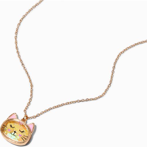 Collier à pendentif shaker en forme de chat couleur - Claire's - Modalova