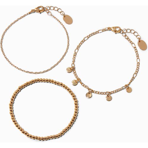 Bracelets avec breloques disques couleur bijoux recyclés Claire’s - Lot de 3 - Claire's - Modalova