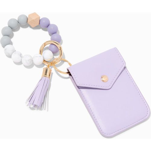 Bracelet perlé avec mini porte-monnaie à pression - Claire's - Modalova