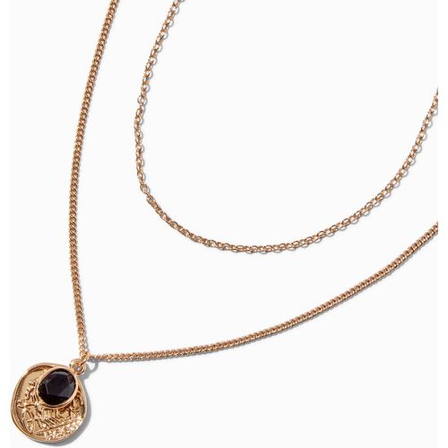 Collier multi-rangs pendentif pièce couleur - Claire's - Modalova