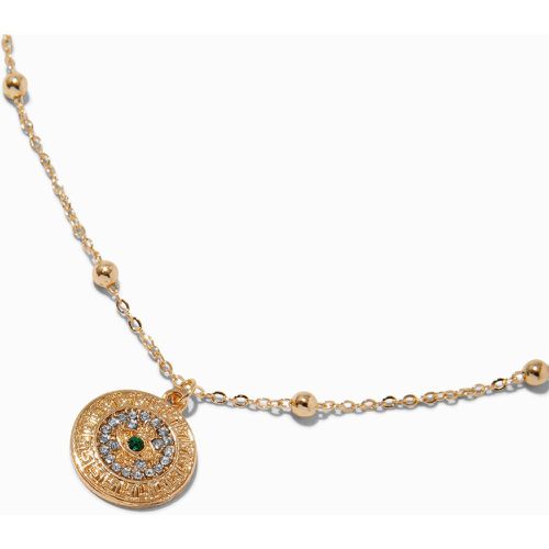 Collier à pendentif mauvais œil rond pavé couleur - Claire's - Modalova