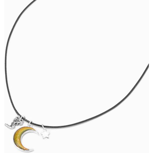 Collier à pendentif cordon fée lune d’humeur couleur argentée - Claire's - Modalova