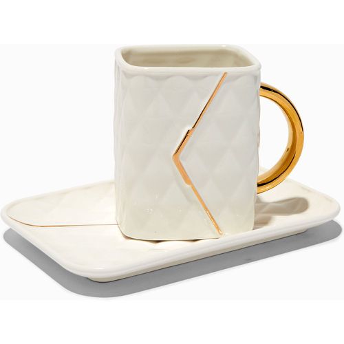 Lot plateau et mug en céramique en forme de sac à main - Claire's - Modalova