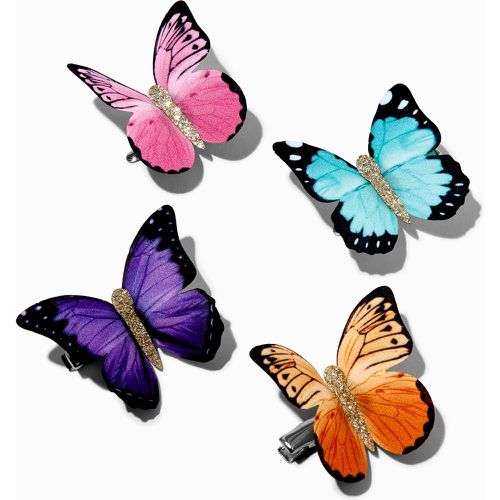 Barrettes papillon à paillettes - Lot de 4 - Claire's - Modalova