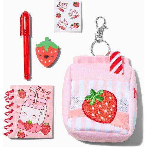 Ensemble d’articles de papeterie 10 cm brique de lait fraise - Claire's - Modalova