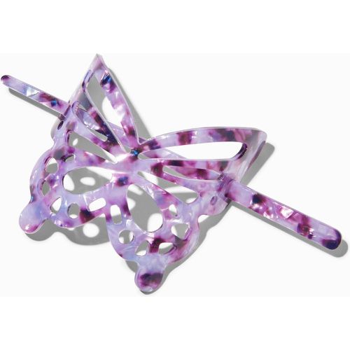 Épingle à cheveux en acrylique papillon écaille de tortue violette - Claire's - Modalova