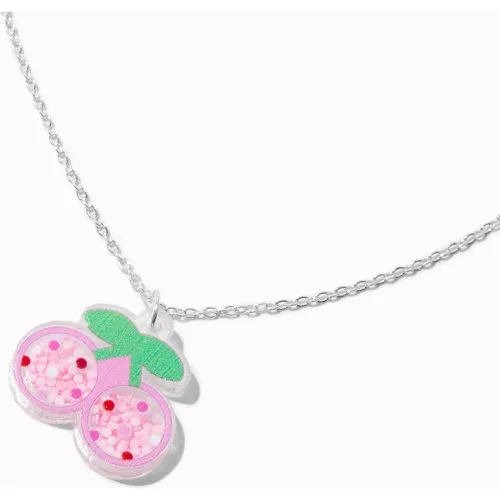 Collier à pendentif shaker cerise à paillettes - Claire's - Modalova