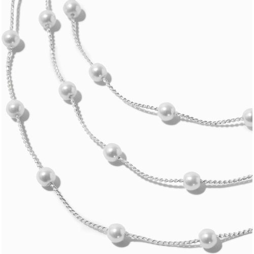 Ras-de-cou multi-rangs perles d’imitation délicates couleur - Claire's - Modalova