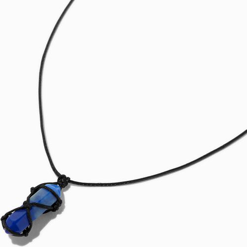 Collier en cordon à pendentif avec strass mystique bleu - Claire's - Modalova