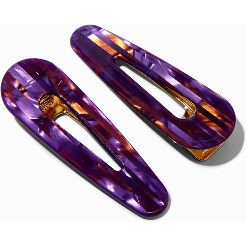 Barrettes en acrylique violettes - Lot de 2 - Claire's - Modalova