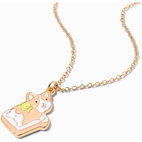 Collier à pendentif toast corgi couleur - Claire's - Modalova