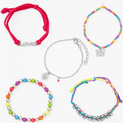 Bracelets -- fluo - Lot de 5 - Claire's - Modalova