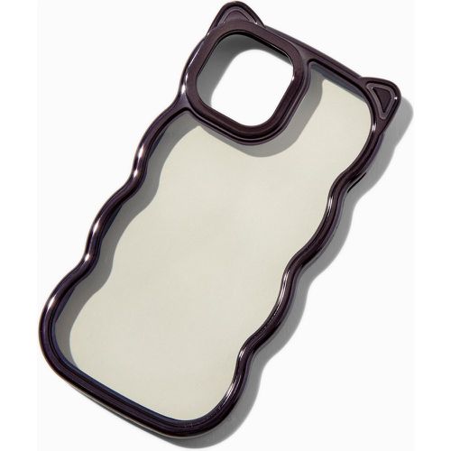 Coque de portable ondulée avec bordure chat - Compatible avec iPhone® 13/14/15 - Claire's - Modalova