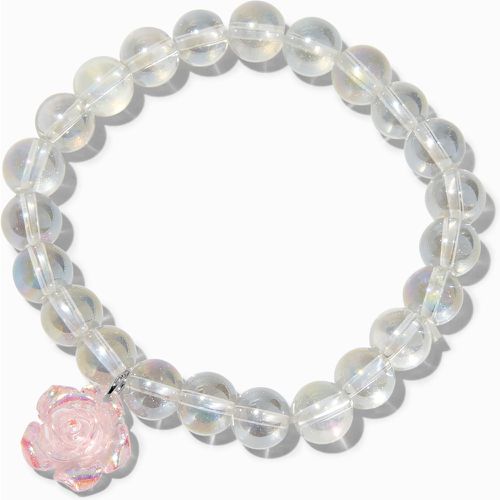 Bracelet perlé élastique iridescent - Claire's - Modalova