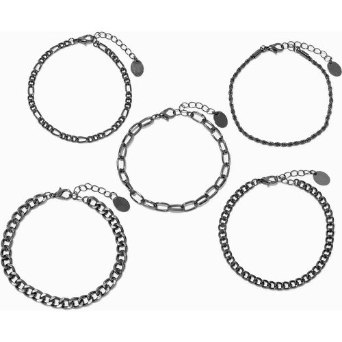 Bracelets de chaînes tressées couleur - Lot de 5 - Claire's - Modalova