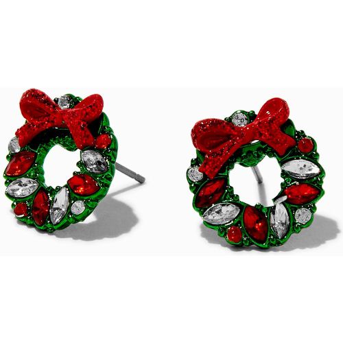 Clous d’oreilles couronne de Noël avec strass - Claire's - Modalova