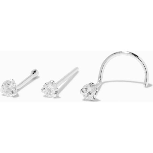 Clous de nez 0,6 mm avec zircon cubique couleur - Lot de 3 - Claire's - Modalova