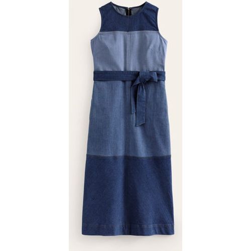 Robe midi pêle-mêle en jean - Boden - Modalova