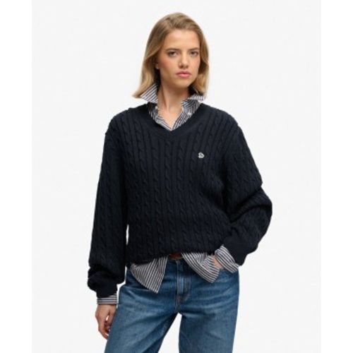 W6110742A Pull oversize à torsades (XS), Casuel, Coton - Superdry - Modalova