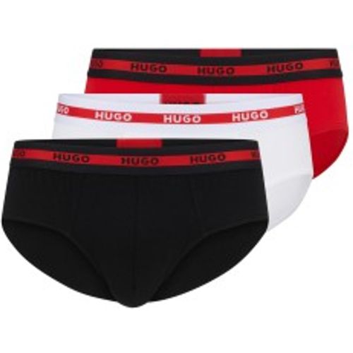 Paquet de 3 slips Triplet rouge, blanc, (M), Homewear, Coton - HUGO - Modalova
