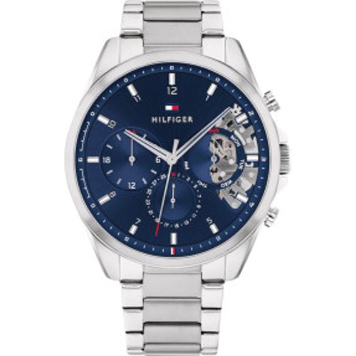Montre Baker argentée, (OSFA), Casuel, Bracelet, Acier inoxidable - Tommy Hilfiger - Modalova
