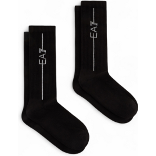 Unisex. 246002_CC999 Lot de 2 paires de chaussettes de train (L-XL), Homewear, Coton - EA7 - Modalova