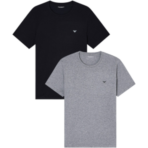 EM000391_AF10776 Lot de 2 T-shirts tricotés Endurance , (L), Homewear, Coton, Manche courte - Emporio Armani - Modalova