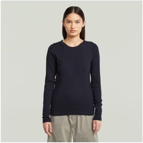 D26903-E136-3873 T-shirt A line (XS), Casuel, Coton, Manche longue, Marine - G-Star - Modalova