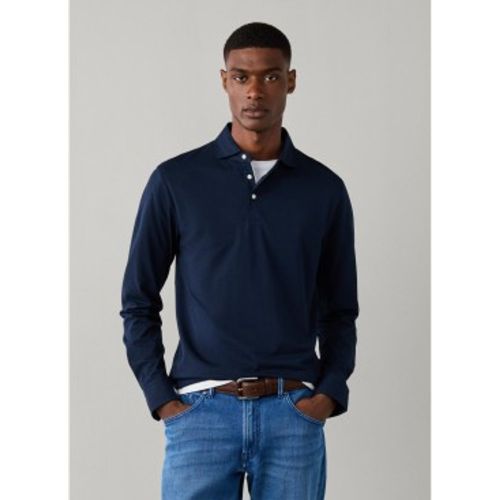HM5500049 Polo à manches longues Pima (S), Casuel, Coton, Classique, Manche longue - Hackett London - Modalova