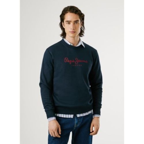 PM5800011 Sweatshirt Macbeth Plain (L), Casuel, Coton, Marine - Pepe Jeans - Modalova