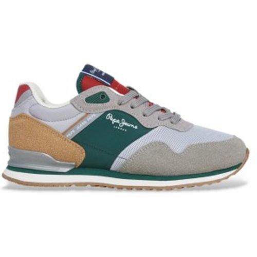 Pour garçon. PBS400004 Baskets London City (36), Cuir, Plat, Lacets, Casuel, mode enfantine - Pepe Jeans - Modalova