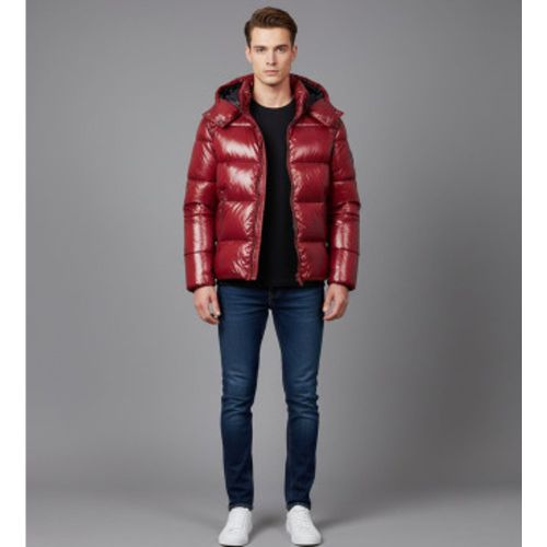 D31280M-LOVE21 Veste Edgard rouge (M), Casuel, Durable, Nylon recyclé - Save The Duck - Modalova