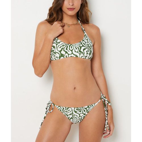 Culotte bikini ficelle bas de maillot fleuri à nouer - Hawai - 38 - - Etam - Modalova