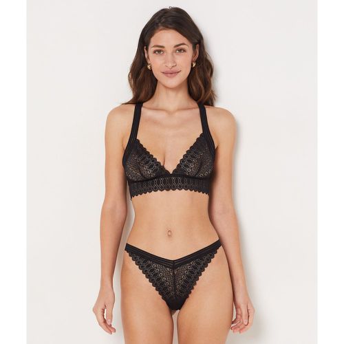 Soutien-gorge triangle sans armatures en dentelle - Gravure - S - Etam - Modalova