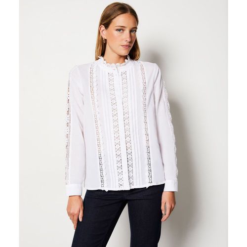 Chemise boutonnée brodée - Luna Brod - XS - Etam - Modalova