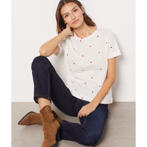 T-shirt imprimé coeur 100% coton - Passiane - XS - - Etam - Modalova