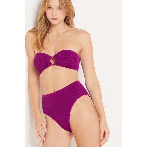 Culotte bikini taille haute en matière extensible bas de maillot - Onesize - TU - - Etam - Modalova