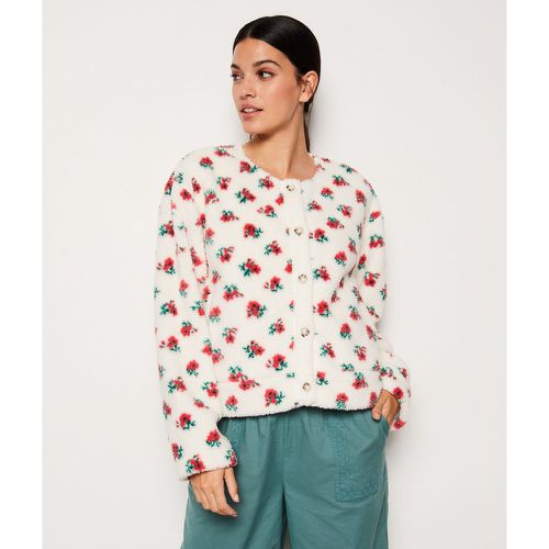 Veste effet bouclette à fleurs - Willan - XS - Etam - Modalova