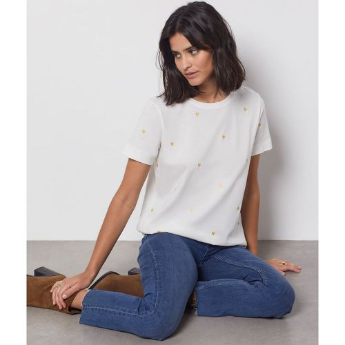 T-shirt imprimé coeur 100% coton - Passiane - XS - - Etam - Modalova