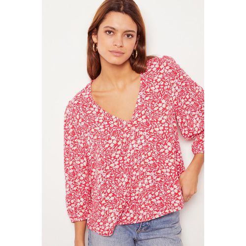 Chemise fleurie manches longues boutonnée - Toco - XS - - Etam - Modalova